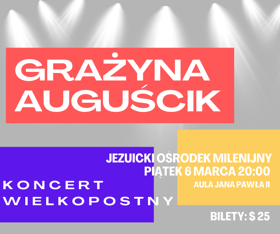 KONCERT GRAŻYNY AUGUŚCIK 